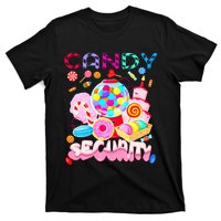 Candy Land Costume Women Candy Crew Funny Candy Security T-Shirt