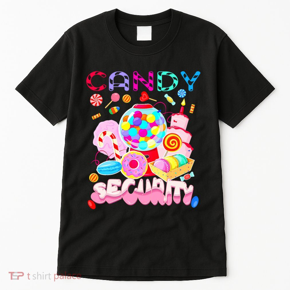 Candy Land Costume Women Candy Crew Funny Candy Security Tall T-Shirt