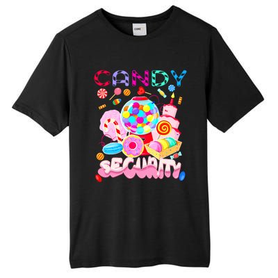 Candy Land Costume Women Candy Crew Funny Candy Security Tall Fusion ChromaSoft Performance T-Shirt