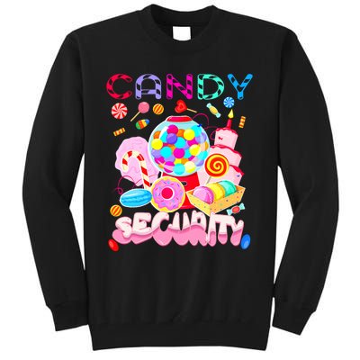 Candy Land Costume Women Candy Crew Funny Candy Security Tall Sweatshirt