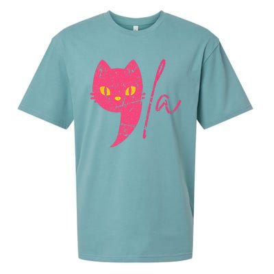 Comma La Cat Ladies For Kamala Harris Sueded Cloud Jersey T-Shirt