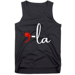 Comma La Cat Kamala Harris 2024 President Comma La Funny Tank Top