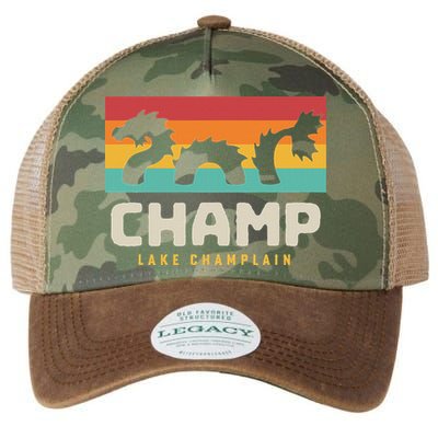Champ Lake Champlain Monster American Folklore Legacy Tie Dye Trucker Hat