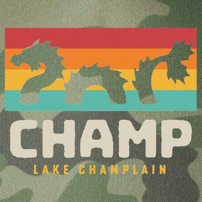 Champ Lake Champlain Monster American Folklore Legacy Tie Dye Trucker Hat