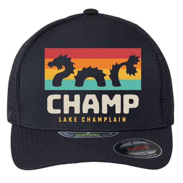 Champ Lake Champlain Monster American Folklore Flexfit Unipanel Trucker Cap