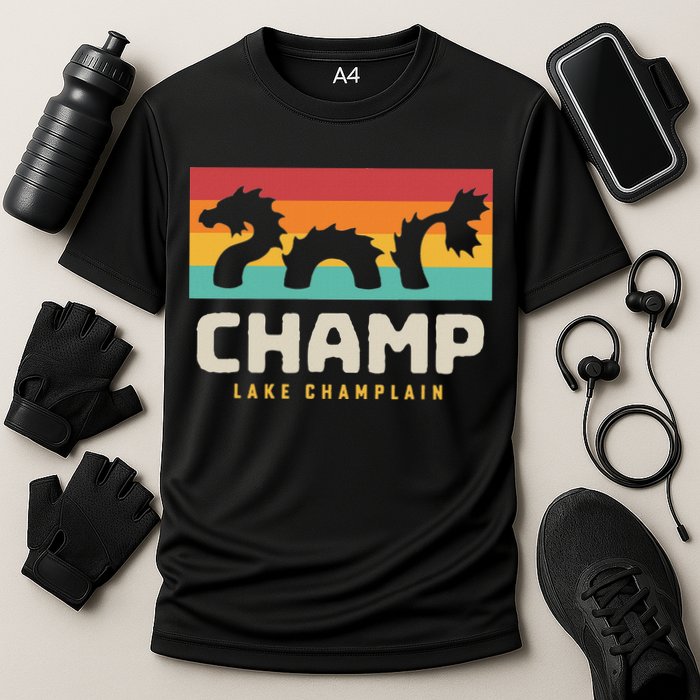 Champ Lake Champlain Monster American Folklore Cooling Performance Crew T-Shirt