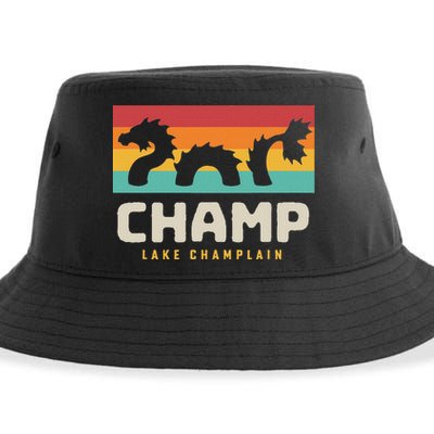 Champ Lake Champlain Monster American Folklore Sustainable Bucket Hat