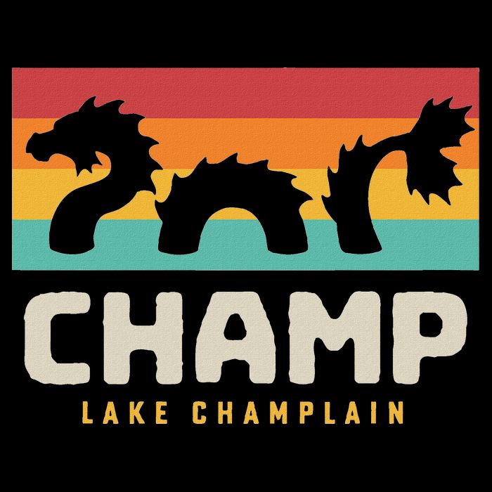 Champ Lake Champlain Monster American Folklore Flat Bill Trucker Hat