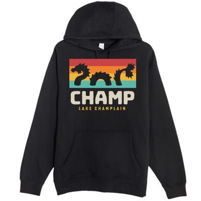 Champ Lake Champlain Monster American Folklore Premium Pullover Hoodie