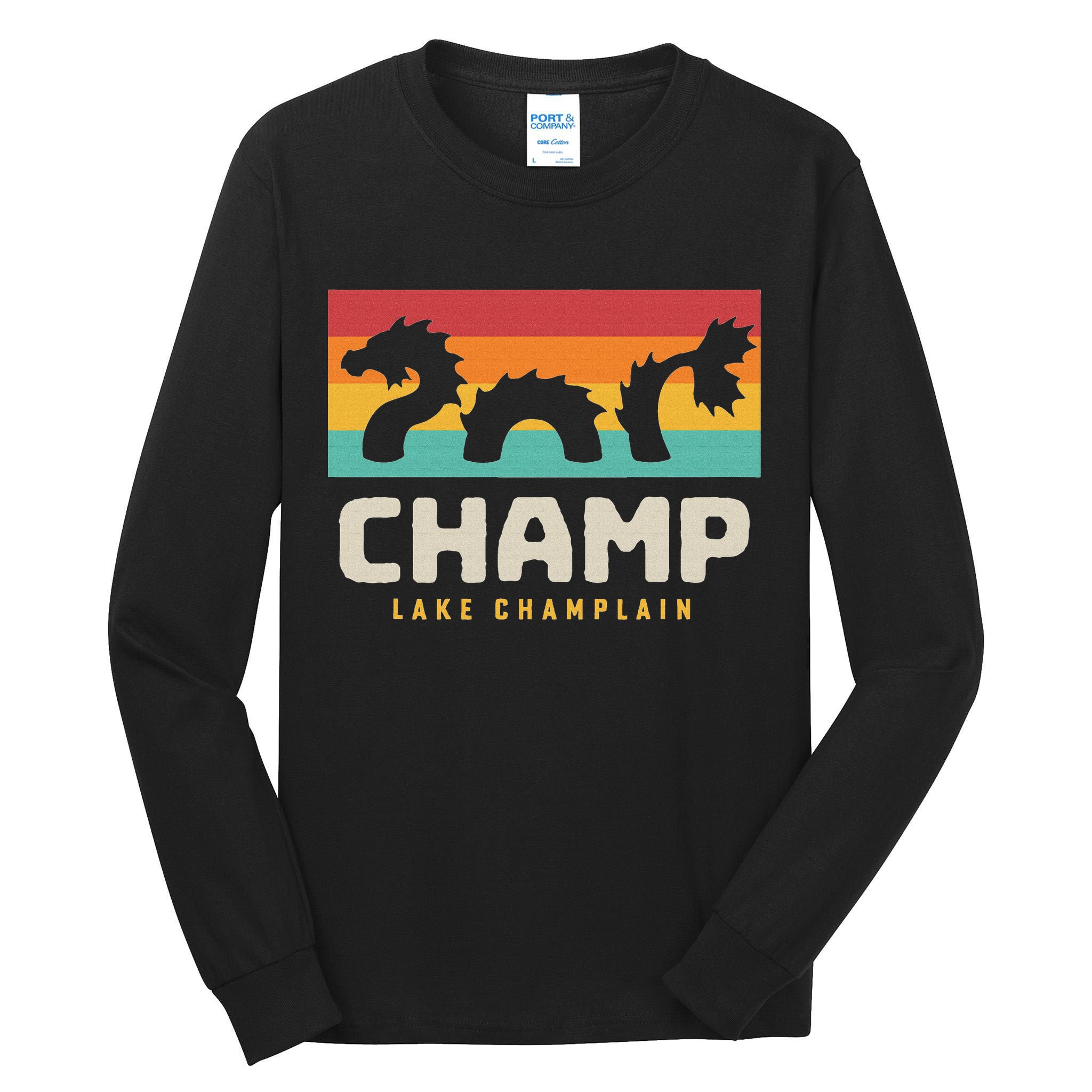 Champ Lake Champlain Monster American Folklore Tall Long Sleeve T-Shirt