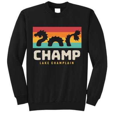 Champ Lake Champlain Monster American Folklore Tall Sweatshirt