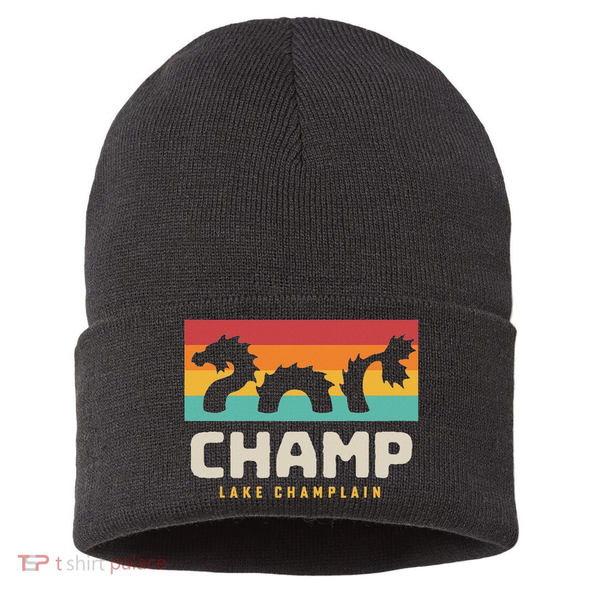 Champ Lake Champlain Monster American Folklore Sustainable Knit Beanie