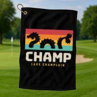Champ Lake Champlain Monster American Folklore Golf Towel
