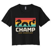 Champ Lake Champlain Monster American Folklore Women's Crop Top Tee