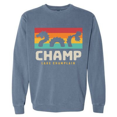 Champ Lake Champlain Monster American Folklore Garment-Dyed Sweatshirt