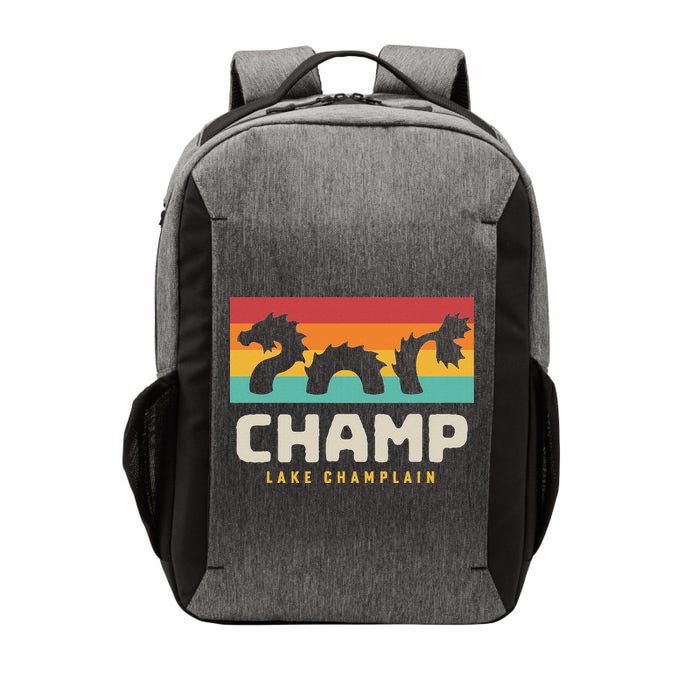 Champ Lake Champlain Monster American Folklore Vector Backpack