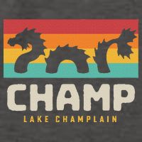 Champ Lake Champlain Monster American Folklore Vector Backpack
