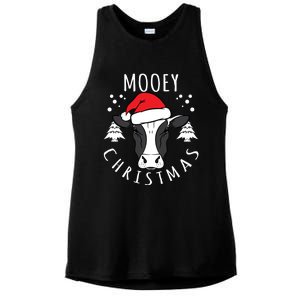 Cow Lover Cow Head Design Mooey Christmas Great Gift Ladies PosiCharge Tri-Blend Wicking Tank