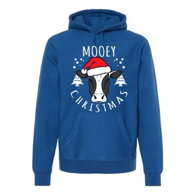 Cow Lover Cow Head Design Mooey Christmas Great Gift Premium Hoodie