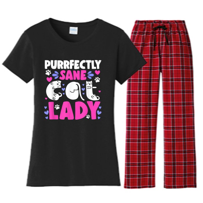 Cat Lady, Cat Lover, Womens Cat Tee, Cat Women's Flannel Pajama Set