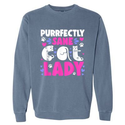 Cat Lady, Cat Lover, Womens Cat Tee, Cat Garment-Dyed Sweatshirt