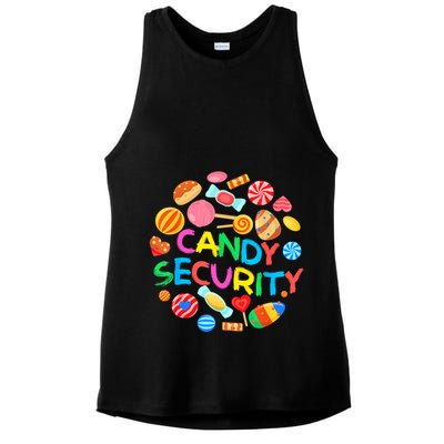 Candy Land Costumes Candy Security Candy Crew Ladies PosiCharge Tri-Blend Wicking Tank