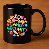Candy Land Costumes Candy Security Candy Crew 11oz C Handle Ceramic Mug