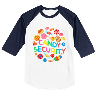 Candy Land Costumes Candy Security Candy Crew Baseball Sleeve Shirt