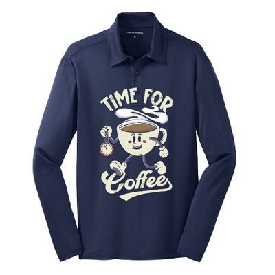 Coffee Lover Coffee Humor Novelty Coffee Funny Coffee Silk Touch Performance Long Sleeve Polo