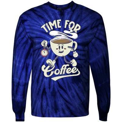 Coffee Lover Coffee Humor Novelty Coffee Funny Coffee Tie-Dye Long Sleeve Shirt