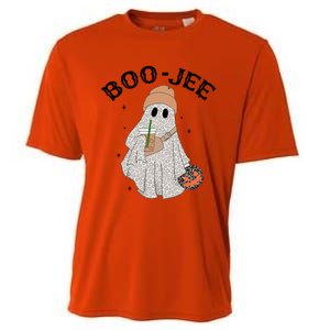 Coffee Lovers Cute Ghost Halloween Costume Boujee Boojee Gift Cooling Performance Crew T-Shirt