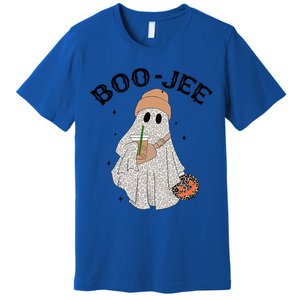 Coffee Lovers Cute Ghost Halloween Costume Boujee Boojee Gift Premium T-Shirt