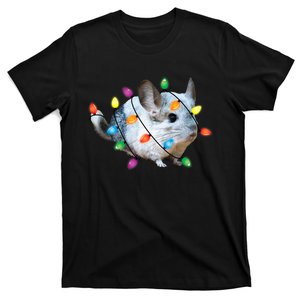 Christmas Lights Chinchilla Funny Xmas Tree Chinchilla T-Shirt