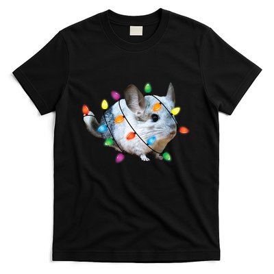 Christmas Lights Chinchilla Funny Xmas Tree Chinchilla T-Shirt