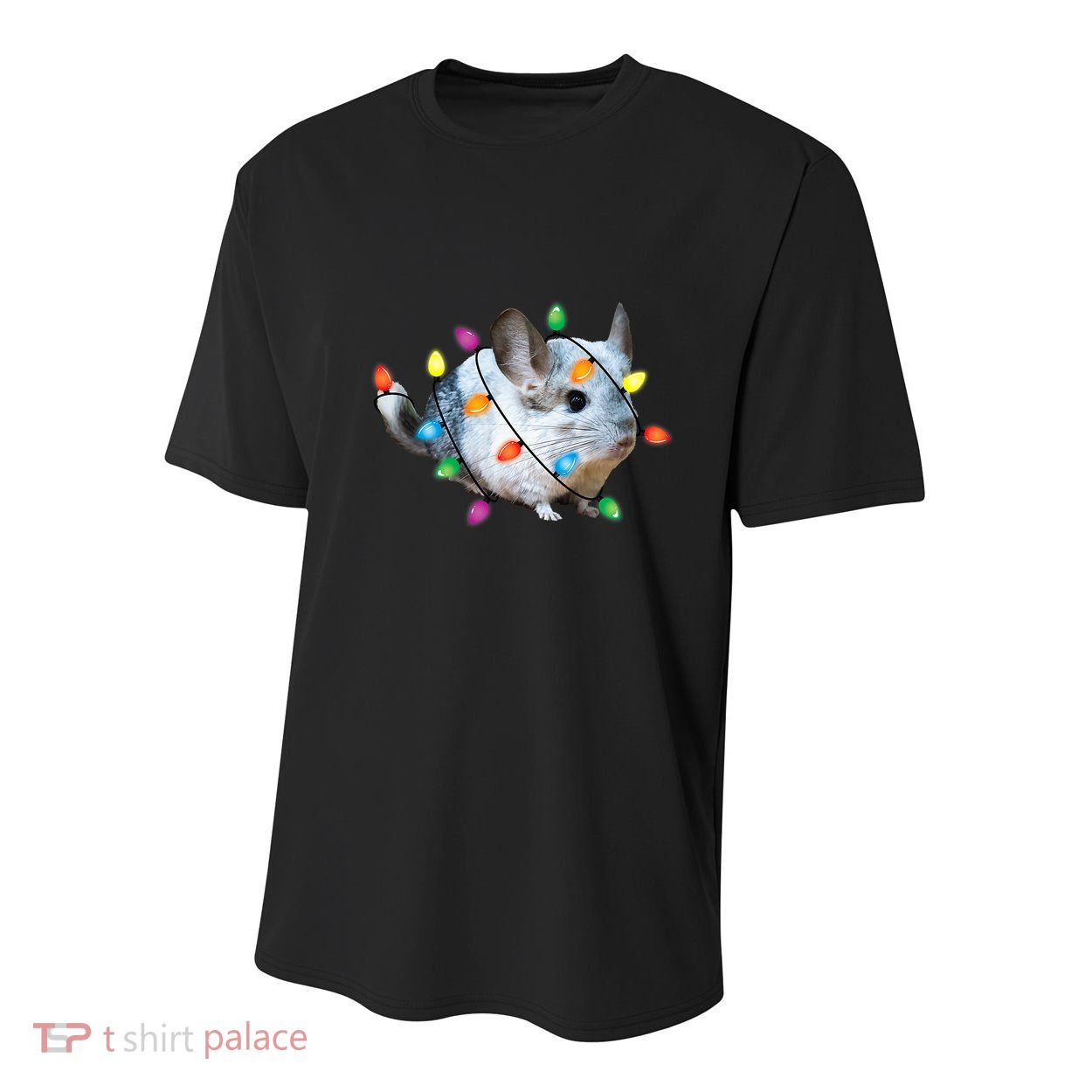 Christmas Lights Chinchilla Funny Xmas Tree Chinchilla Youth Performance Sprint T-Shirt