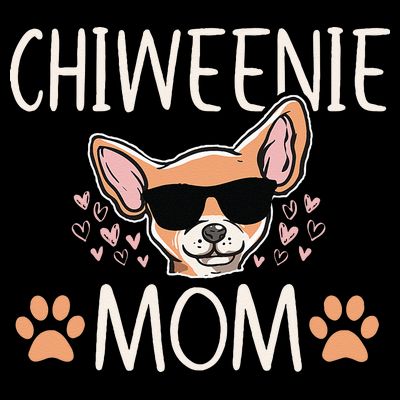 Chiweenie Love Cool Chihuahua Cute Dog Mom Owner Lover T-Shirt