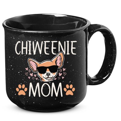 Chiweenie Love Cool Chihuahua Cute Dog Mom Owner Lover 15oz Campfire Ceramic Mug