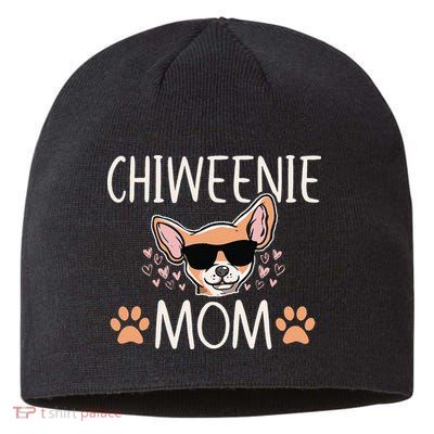 Chiweenie Love Cool Chihuahua Cute Dog Mom Owner Lover Sustainable Beanie