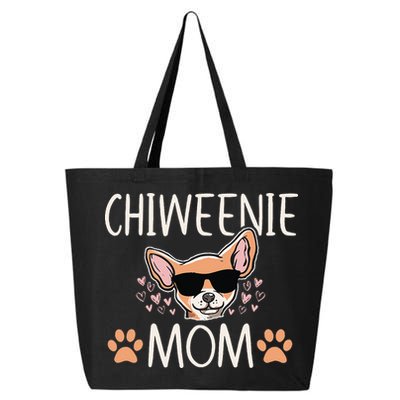 Chiweenie Love Cool Chihuahua Cute Dog Mom Owner Lover 25L Jumbo Tote