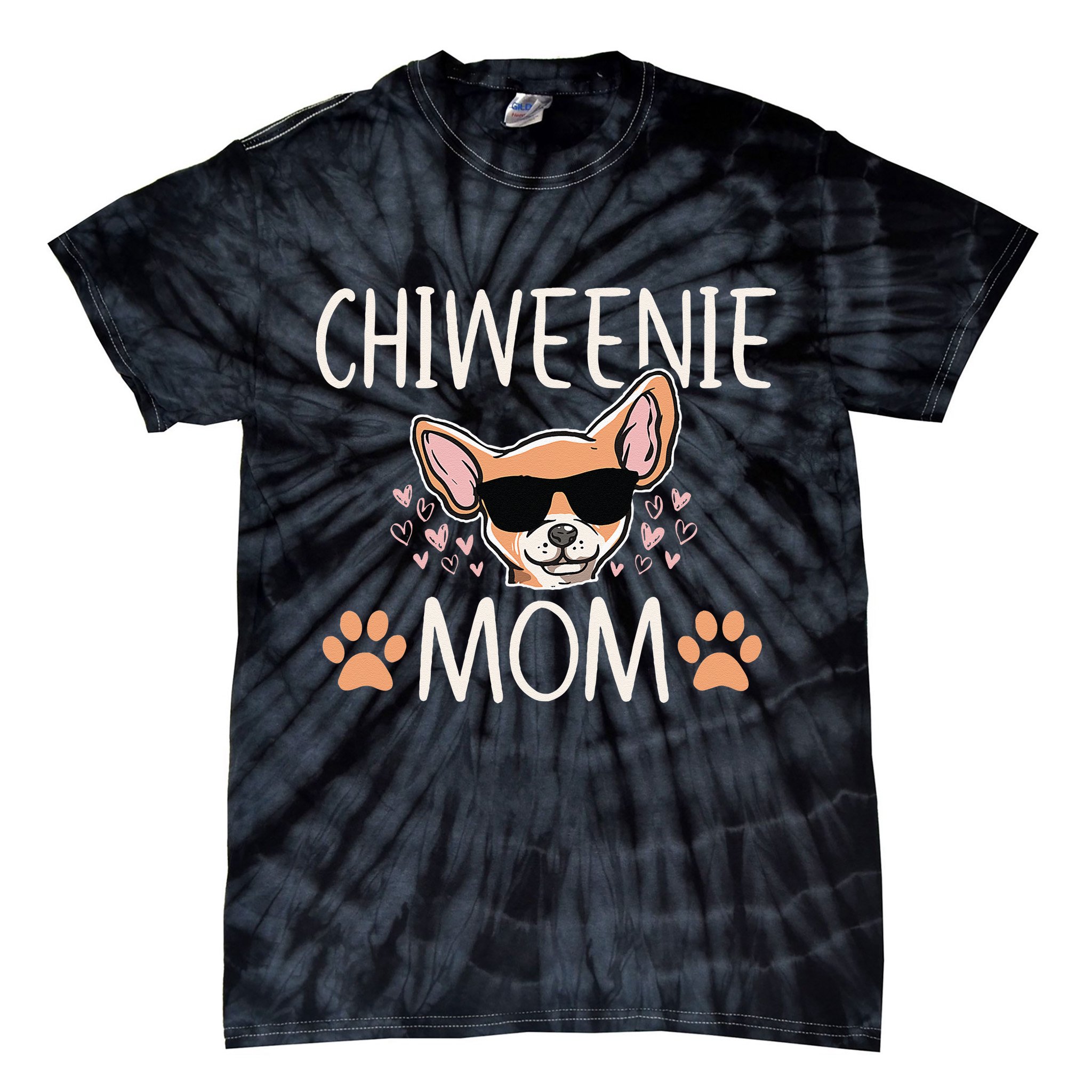 Chiweenie Love Cool Chihuahua Cute Dog Mom Owner Lover Tie-Dye T-Shirt