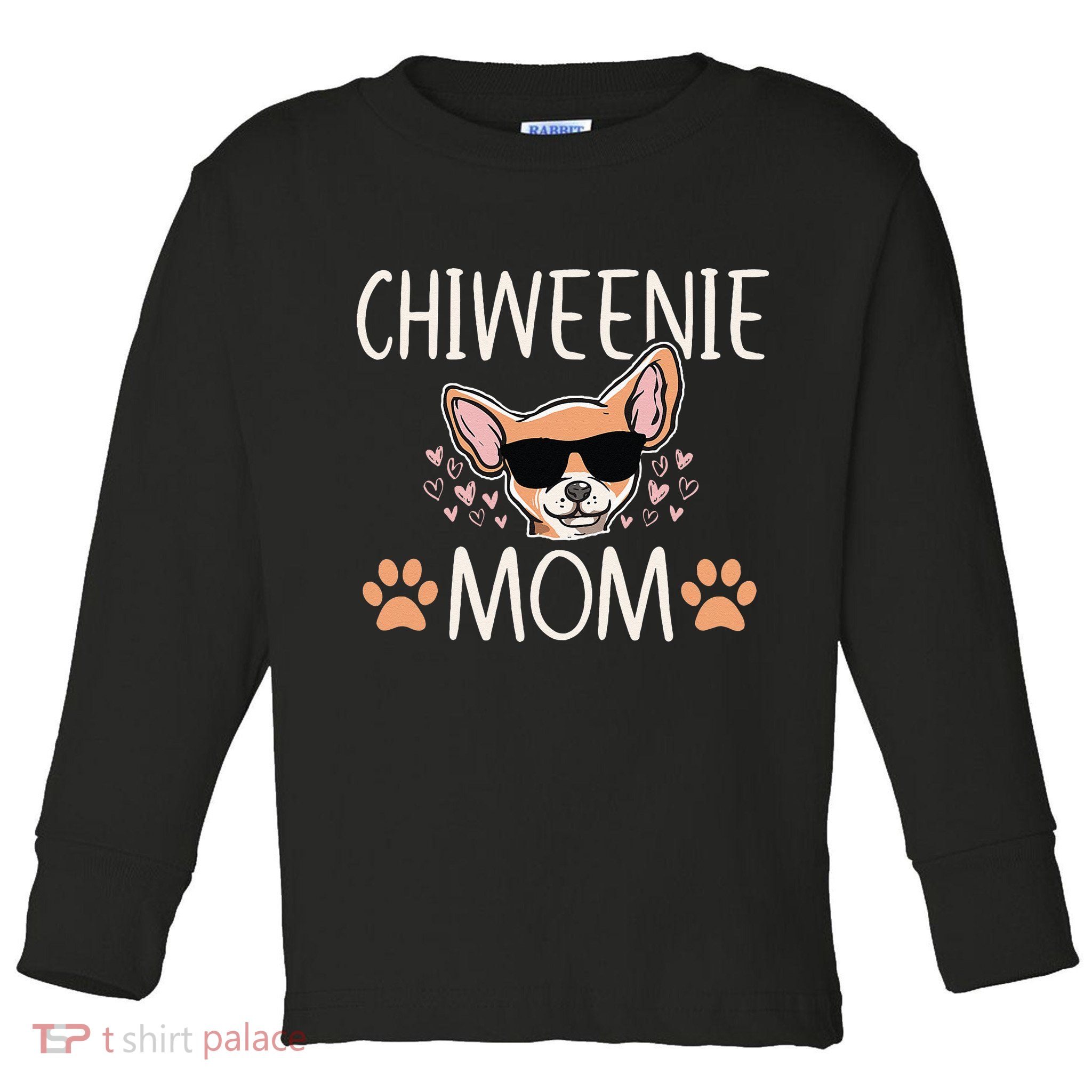 Chiweenie Love Cool Chihuahua Cute Dog Mom Owner Lover Toddler Long Sleeve Shirt