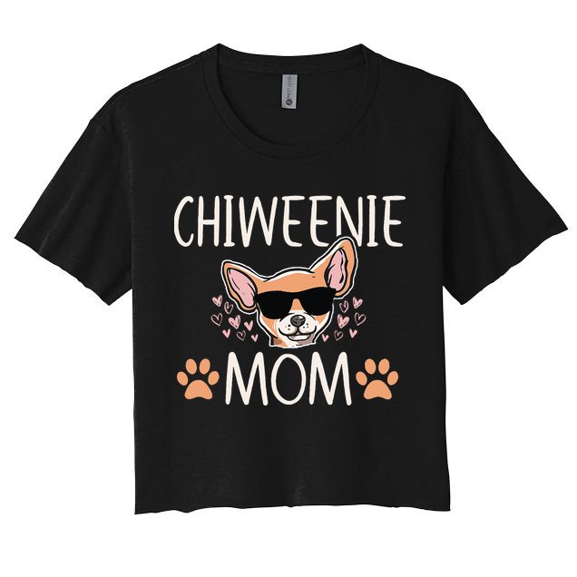 Chiweenie Love Cool Chihuahua Cute Dog Mom Owner Lover Crop Top