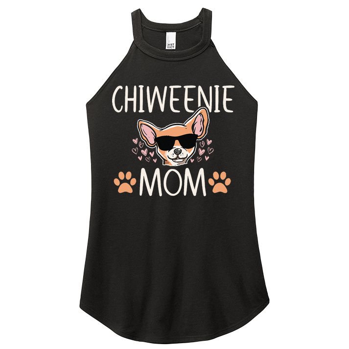Chiweenie Love Cool Chihuahua Cute Dog Mom Owner Lover Women's Perfect Tri Rocker Tank