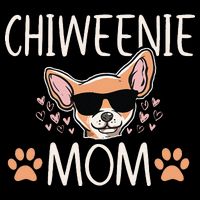 Chiweenie Love Cool Chihuahua Cute Dog Mom Owner Lover Zip Tote Bag