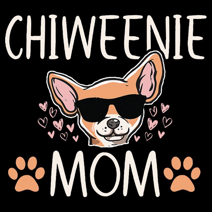 Chiweenie Love Cool Chihuahua Cute Dog Mom Owner Lover Zip Tote Bag