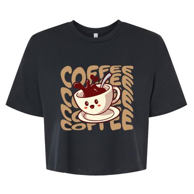 Coffee Lover Bella+Canvas Jersey Crop Tee