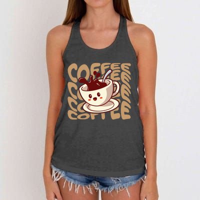 Coffee Lover Women's Knotted Racerback Tank