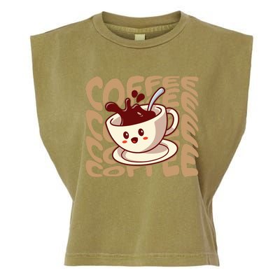 Coffee Lover Garment-Dyed Women's Muscle Tee