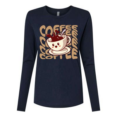 Coffee Lover Womens Cotton Relaxed Long Sleeve T-Shirt