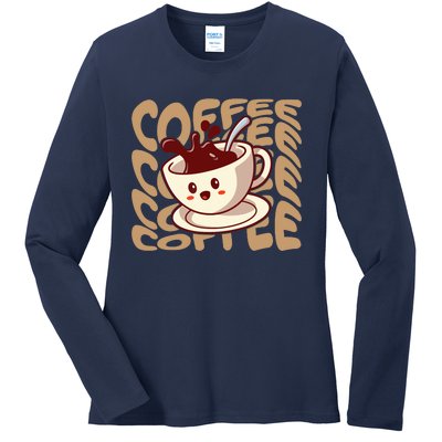 Coffee Lover Ladies Long Sleeve Shirt